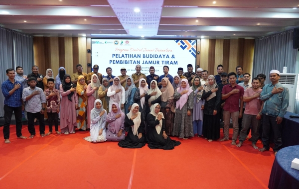 PT Pupuk Iskandar Muda Gelar Pelatihan Budidaya dan Pembibitan Jamur untuk Masyarakat Lingkungan Perusahaan